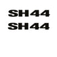 SHAD SH44 Stickers D1B44ETR