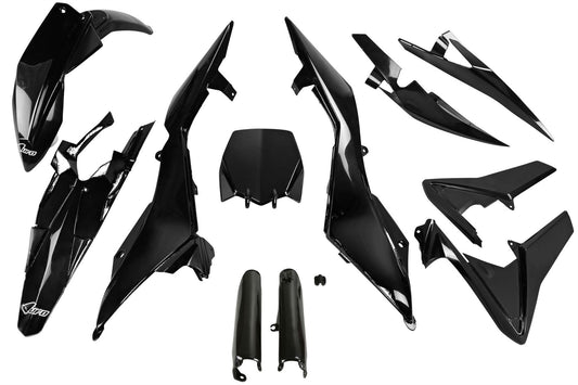 UFO COMPLETE BODY KIT HUSQVARNA TC 449/499 BLACK HUKIT612E-001