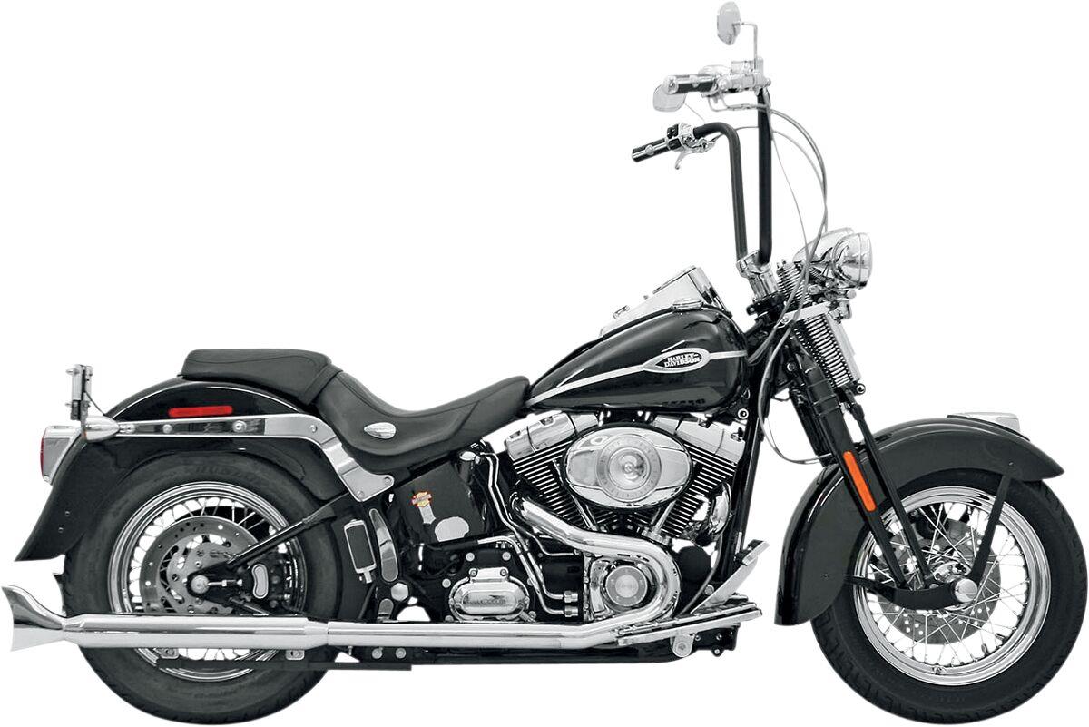 Bassani Hutch Special True Dual Headpipes For Harley FLS 1690 1997-2017 12115A