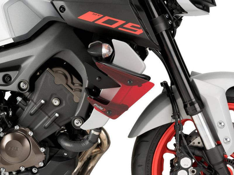 PUIG Naked Downforce Spoilers Red for Yamaha MT-09/SP 17-20 20380R