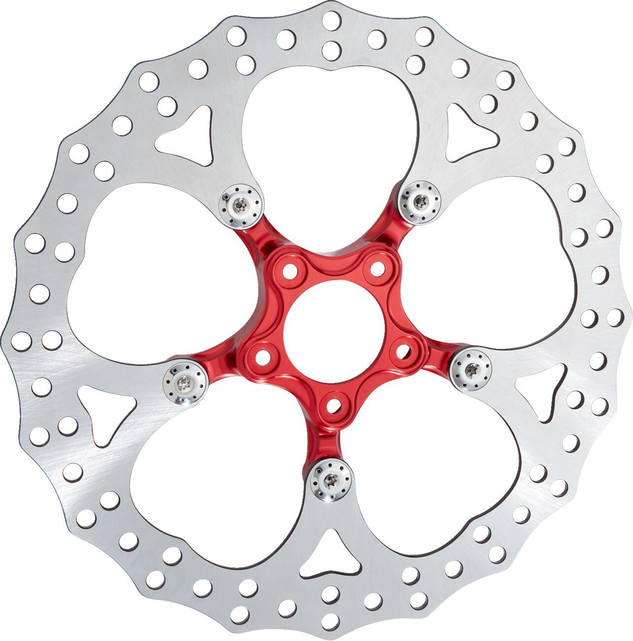 Arlen Ness Spider Rotor Red 420 High-Carbon Stainless Steel 356mm 300-070