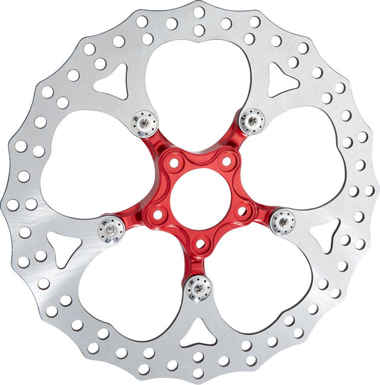 Arlen Ness Spider Rotor Red 420 High-Carbon Stainless Steel 356mm 300-070