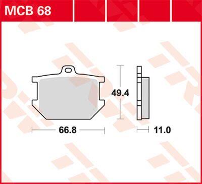 Trw All Round Sintered Metal Brake Pads For Yamaha SR 500 1976-1987 MCB68