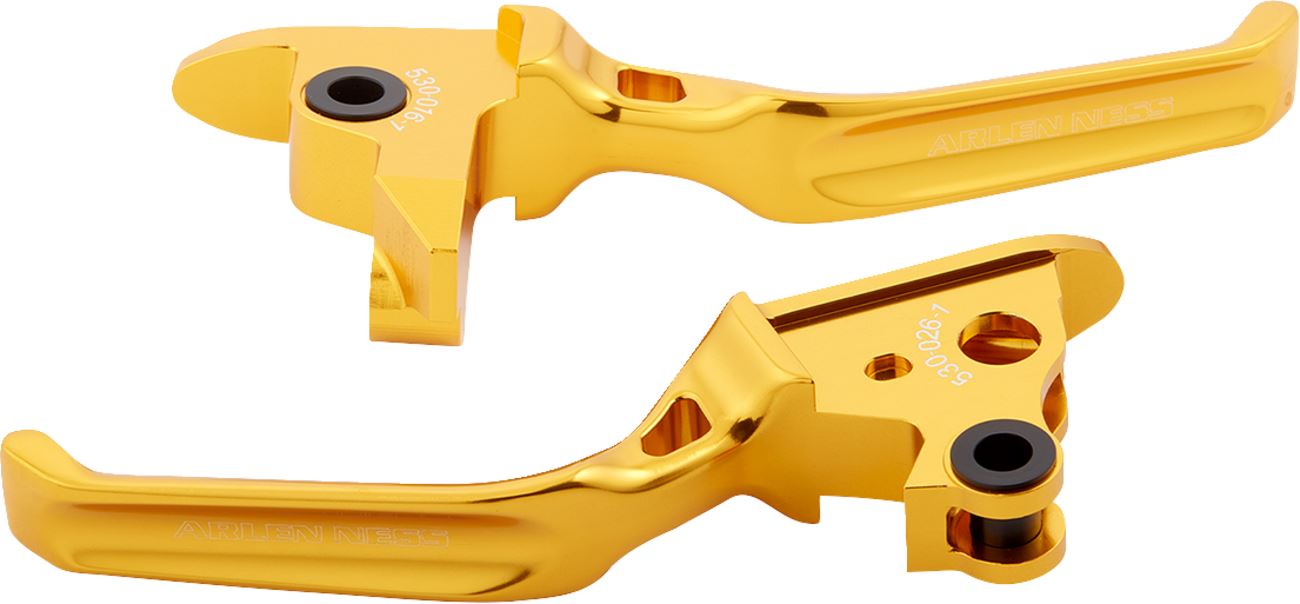 Arlen Ness Method Lever Set Gold For Harley Davidson FLSTFBS 1800 15-17 530-027