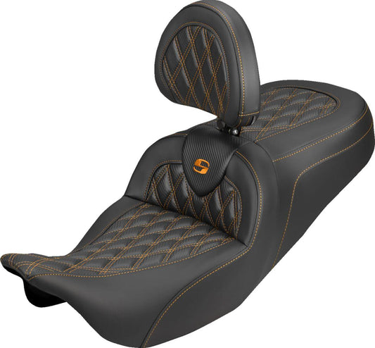 Saddlemen Roadsofa Carbon Fiber Seat For Harley FLHRXS 1868 08-25 808-07B-206B3