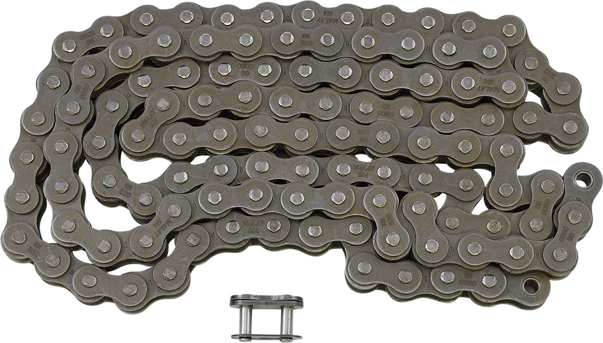 RK Motorcycle Drive Chain M520 114L NONSEAL Silver 520114CL