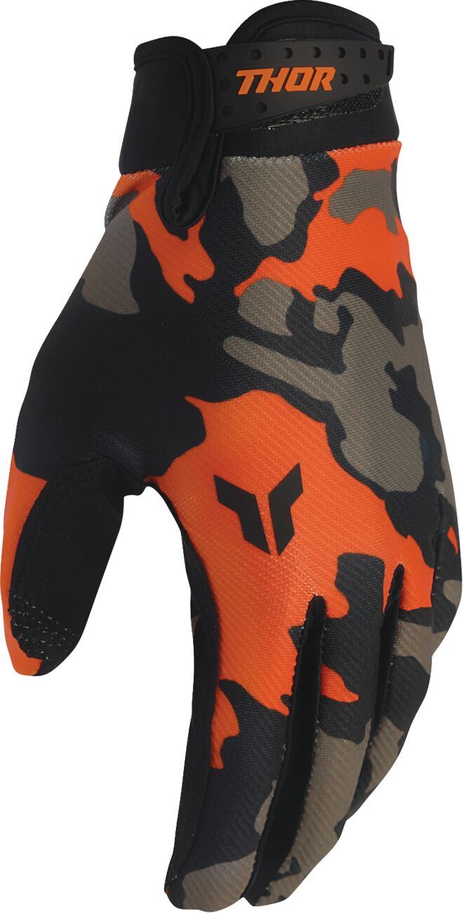 THOR Launchmode Hunter Gloves Orange/Brown/Black