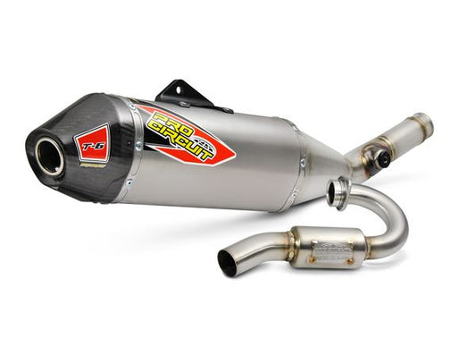 Pro Circuit T-6 Exhaust System SS/TI/CF For Kawasaki KX 250 F 2017-2019 0121725H