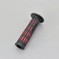 Daytona Grippy Grip GGD-Tapered-SP Grips 22.2mm Open End Black/Red Pair 25162