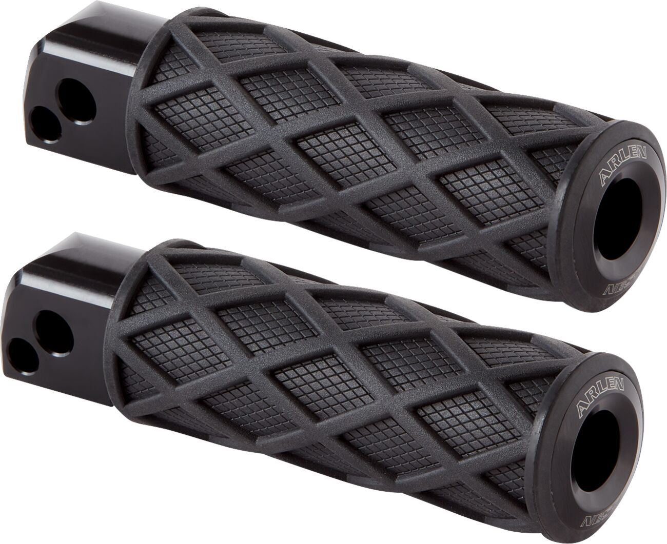 Arlen Ness Diamond Footpegs Rubber Steel For HD FLHTC 1584 00-10 400-053