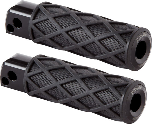 Arlen Ness Diamond Footpegs Rubber Steel For HD FLHTC 1584 00-10 400-053