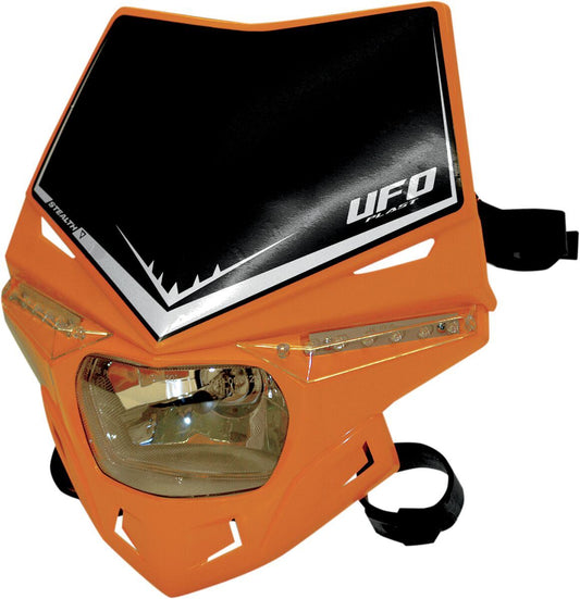 UFO STEALTH HEADLIGHT (12V/35W & LED) SINGLE COLOR KTM-ORANGE PF01715127