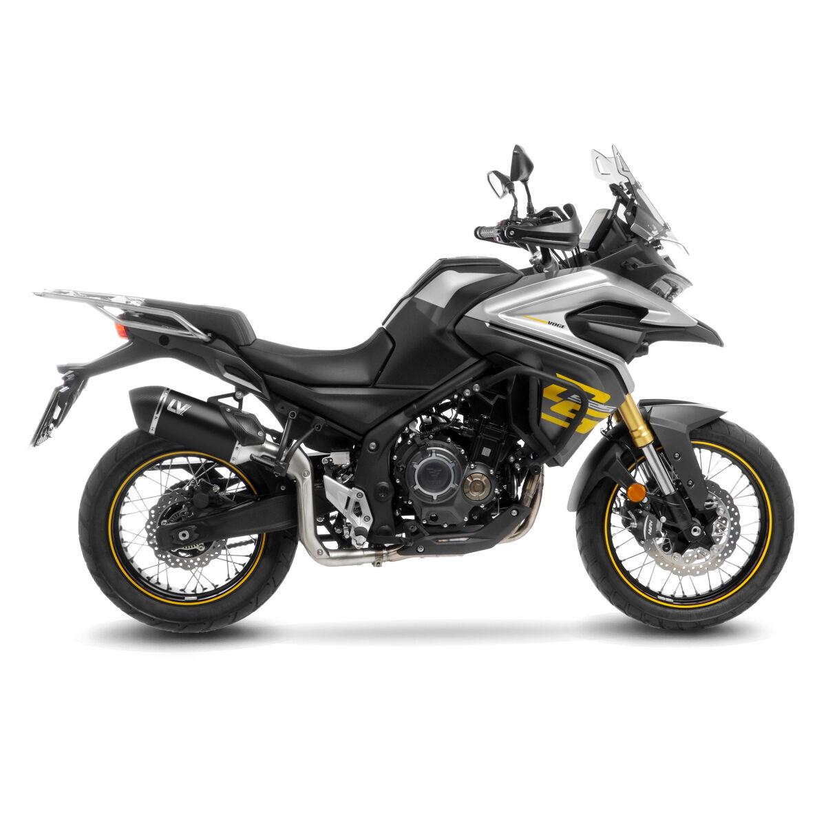 LEOVINCE LV-14 Black Edition Slip-On Muffler for VOGE VOGE DS 525 X ABS 24-25 15637B