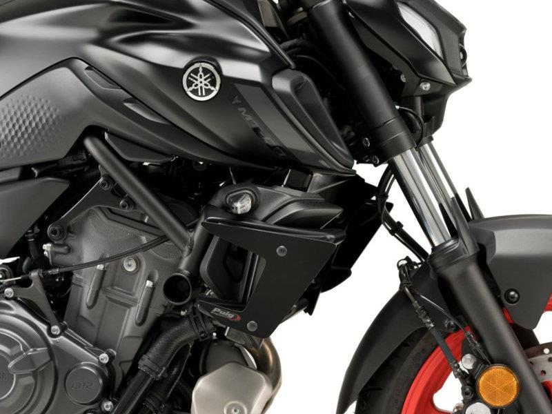 PUIG Naked Downforce Spoilers Black for Yamaha MT-07/MT-07 Pure 21-24 20621N