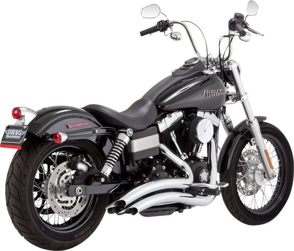 Vance & Hines Big Radius Exhaust System Chrome For HD FXDF 1690 06-17 23371