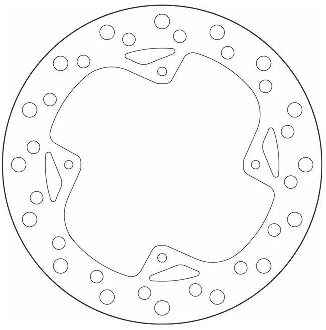 Sbs Brake Rotor Standard Round For Honda CRF 450 R 2002-2023 Silver 5098