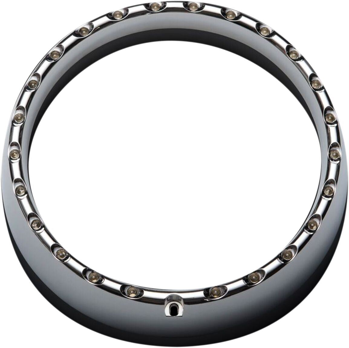 Custom Dynamics 7" LED Headlight Trim Ring Harley FLHTC 1690 12-13 CDTB-BAT-W-C