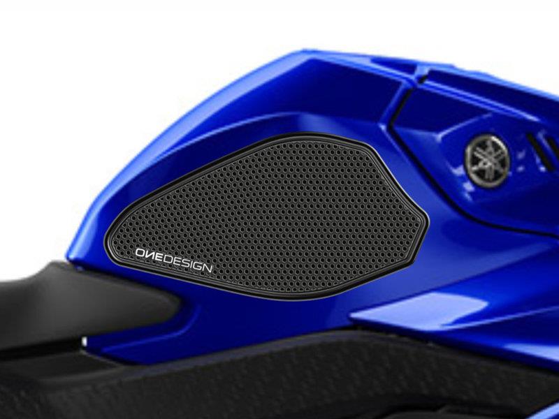 PUIG Side Tank Pad Protector Black for Yamaha YZF R3 19-23 20292N