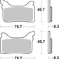 Sbs HS Street Front Brake Pads For Aprilia Pegaso 650 Factory 2007-2009 842HS