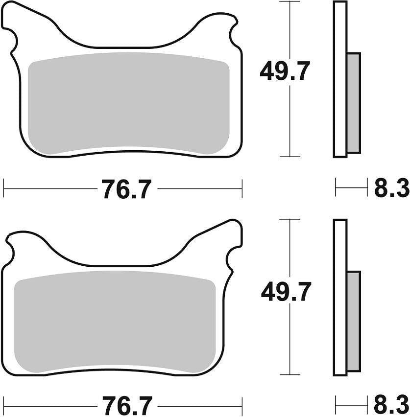 Sbs HS Street Front Brake Pads For Aprilia Pegaso 650 Factory 2007-2009 842HS