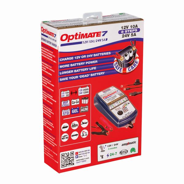 OPTIMATE 7 12/24V Ampmatic Battery Charger Optimiser Conditioner Maintainer