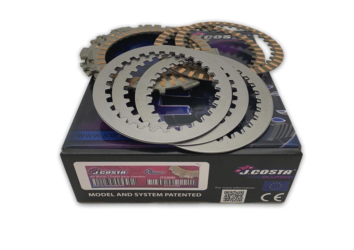 J. Costa Clutch Plates For Yamaha XP 500 T-Max 2001-2011 Gray Kit IT500D