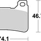 Sbs DS Racing Dual Sintered Brake Pads For Honda CBR 600 RR 2004-2018 809DS-1