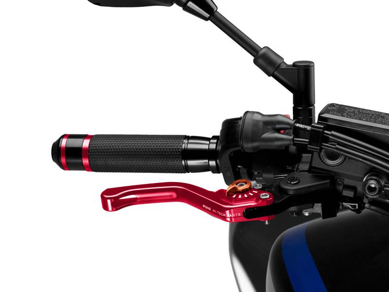 Puig Short V3 Brake (Red Lever With Blue Selector) Orange 6878D