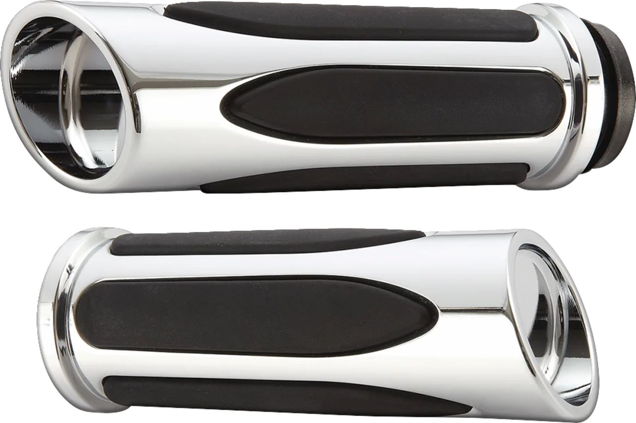 Arlen Ness Deep Cut Comfort Series Grips Chrome HD FLHXSE 1977 23-24 500-070