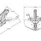 PUIG Manual Screen Height Adjuster Black for Yamaha MT-09/SP 17-20 9955N