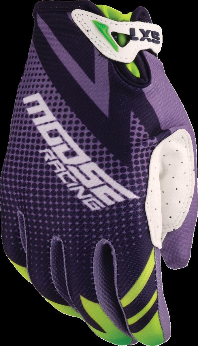 Moose Racing Gloves Youth Sx1 Purple/Green