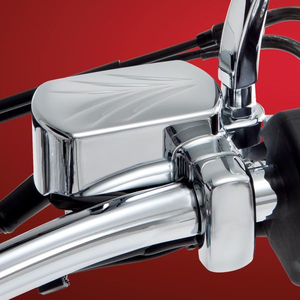 Show Chrome Brake Cylinder Cover For Yamaha XVS 1300 CT 2005-2017 Chrome 63-216