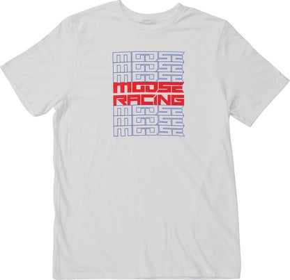 Moose Racing T-Shirt Youth Recurrence White