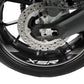 PUIG Wheel Rim Stickers Silver for Yamaha XSR 700 16-25 9985P