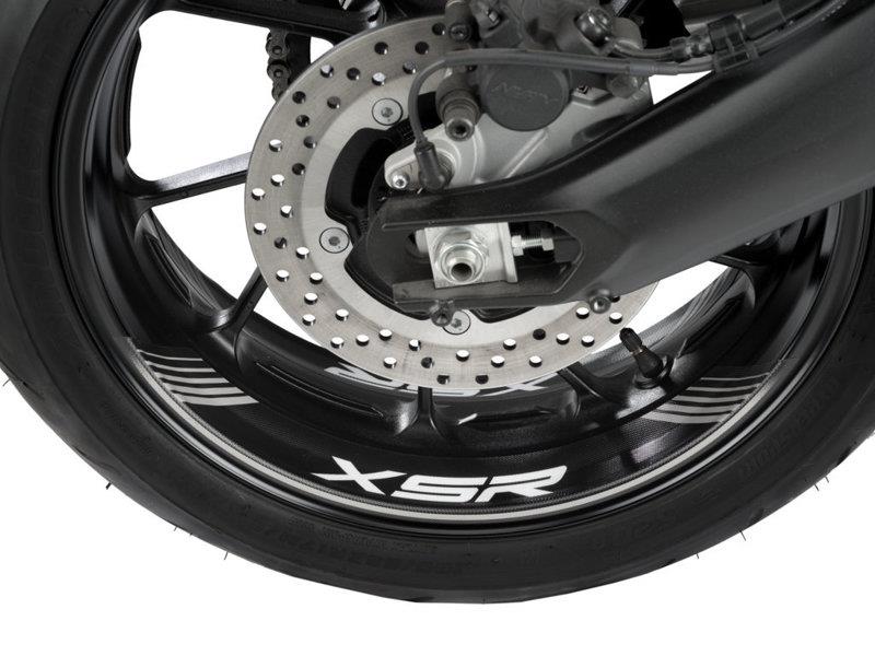 PUIG Wheel Rim Stickers Silver for Yamaha XSR 700 16-25 9985P