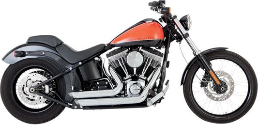 Vance & Hines Shortshots Staggered Exhaust System SS For HD FLS 1690 12-17 17225