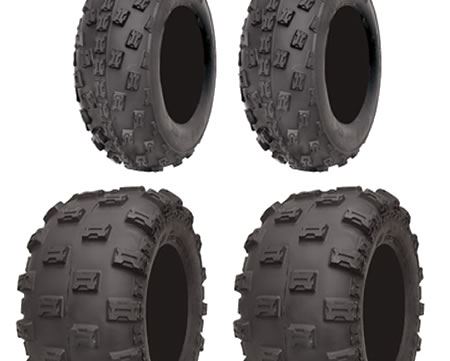 Set Of 4 Duro Hookup Quad Tyres 21x7x10 and 20x11x9 Radial E Marked Road Legal 6 Ply