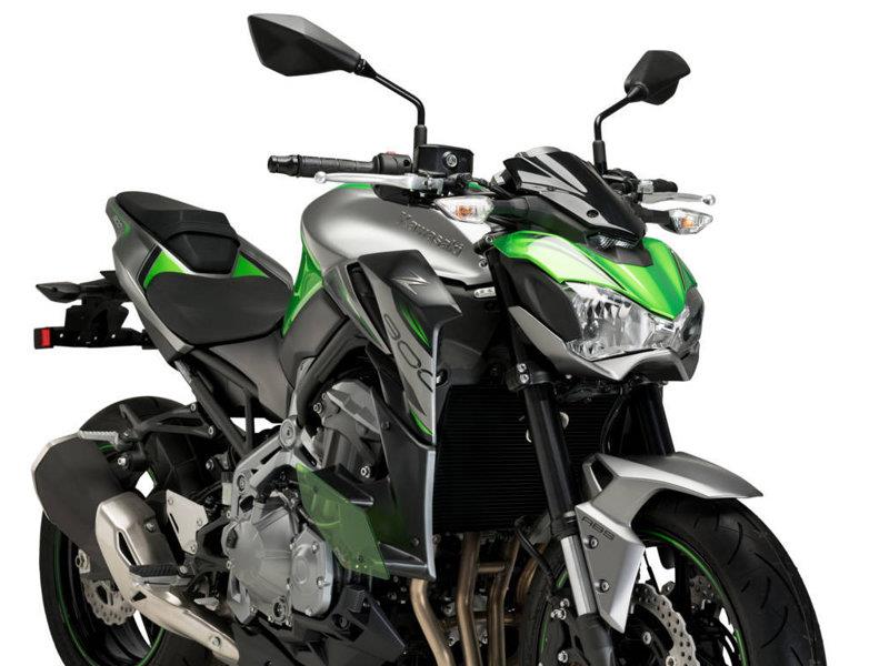 PUIG Naked Downforce Spoilers Green for Kawasaki Z900 17-19 20327V