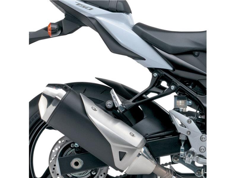 PUIG Rear Mudguard Extender Matt Black for Suzuki GSR 750 11-16 9902J