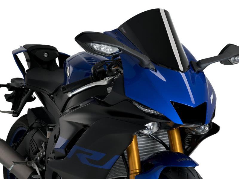 PUIG R-Racer Screen Black for Yamaha YZF R6/Race/R7 17-25 3633N