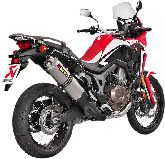 Akrapovic Slip-On Line Muffler TI/SS For Honda CRF 1000 LD 16-19 S-H10SO16-WT