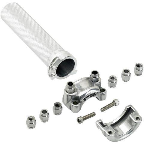Biltwell Cast Whiskey Throttle 1" Dual - Polished For V-Twin Motorcycle