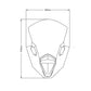 PUIG R-Racer Screen Light Smoke for Kawasaki Ninja 650 20-25 3880H