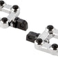 Arlen Ness MX Footpegs Driver Chrome Aluminum Billet Rubber Pair 07-914