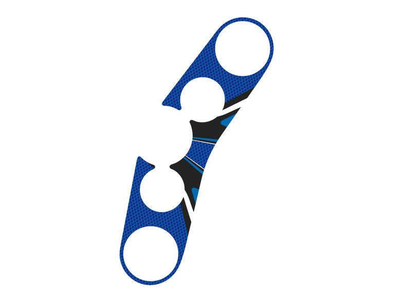 PUIG Radikal Yoke Protector Blue for Suzuki GSR 750 11-16 6918A