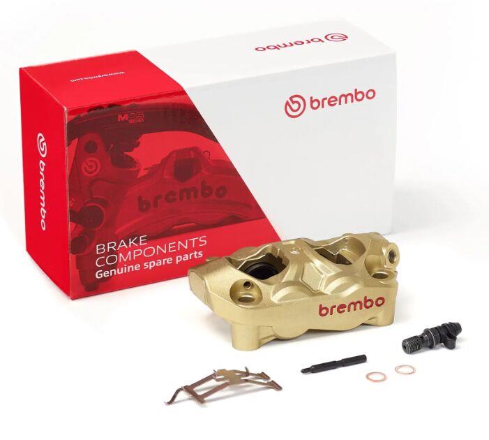 BREMBO HYPURE M4.30 BRAKE CALIPER 100MM FR/L GOLD 920E94035