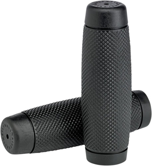 Biltwell Recoil 1″ Grips Kraton Rubber Black To Fit Harley V-Twin