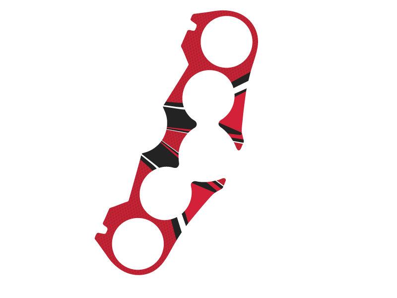 PUIG Radikal Yoke Protector Red for Yamaha FZ8/FZ8 Fazer 11-16 6927R