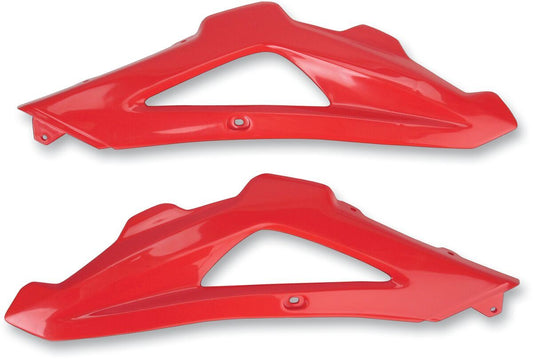 UFO UPPER RADIATOR COVERS HUSQVARNA CR/WR/TE/TC RED HU03316-062
