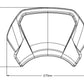 PUIG Aluminium Fly Screen Black for Yamaha XV 950/R/Racer 14-20 3813N